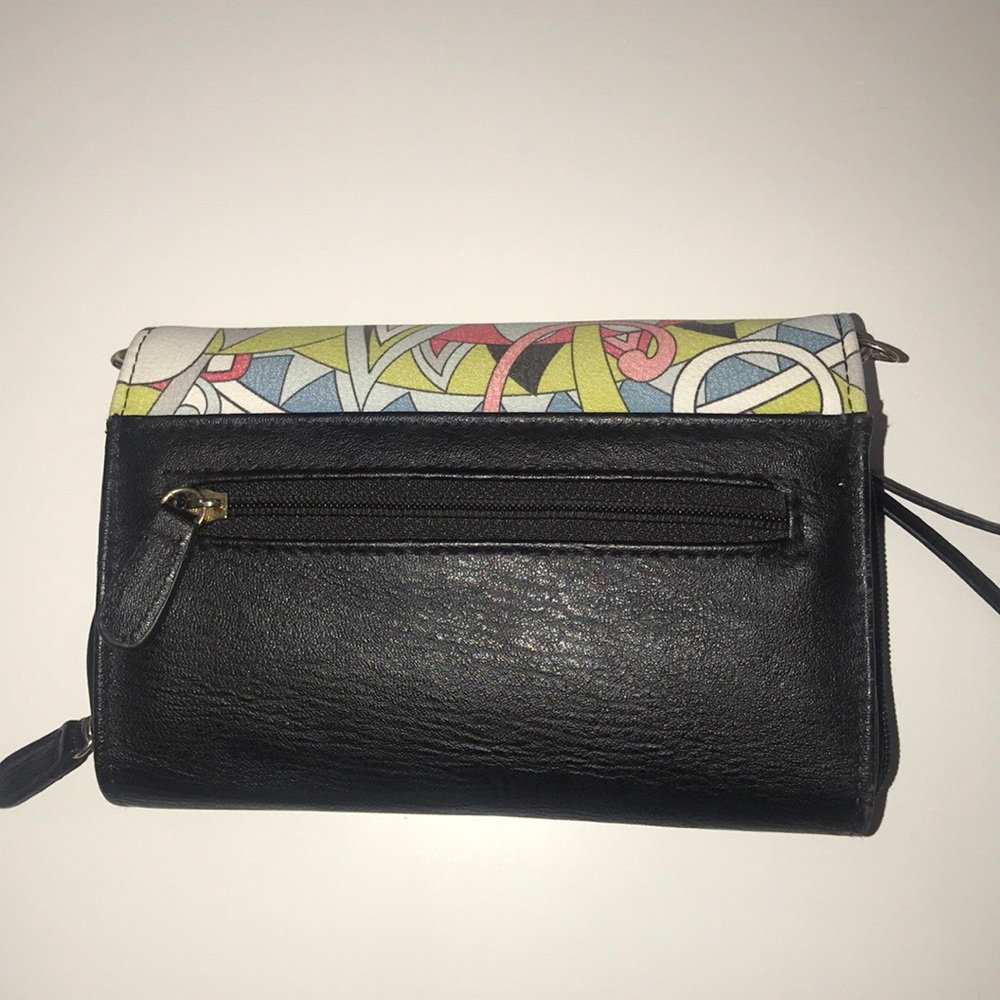 Nicole Miller Floral Clutch Crossbody Bag 🌸🌼🌺💐 - Picture 3 of 6